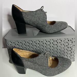 Naturalizer tweed Classic Mary Janes Pumps sz 7.5  -EUC